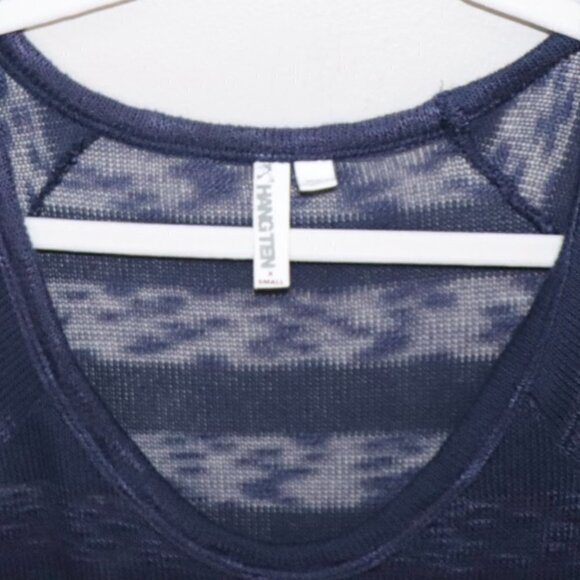 Hang Ten See through top with kangaroo pockets Size XS in navy - Picture 3 of 4